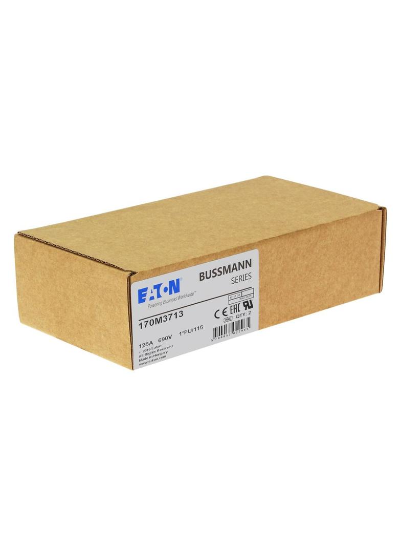 FUSE 125A 690V 1*FU/115 AR UC Wkładka szybka 125A AC 690V rozmiar 1 45x45x148 mm aR, 170M3713 EATON