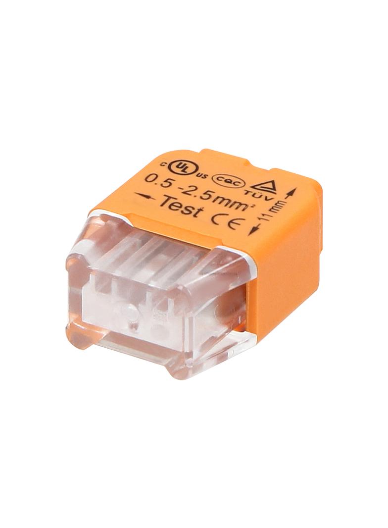 Złączka instalacyjna wciskana 2-przewodowa; Na drut 0,75-2,5mm2; IEC 300V/24A; 100 szt. OR-SZ-8004/2