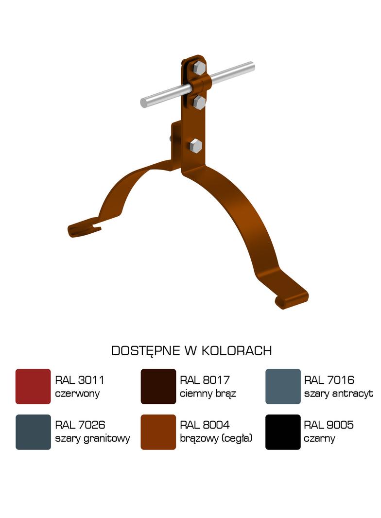 Uchwyt gąsiorowy "WZÓR 31" Z-śruba H=10 cm /LA/