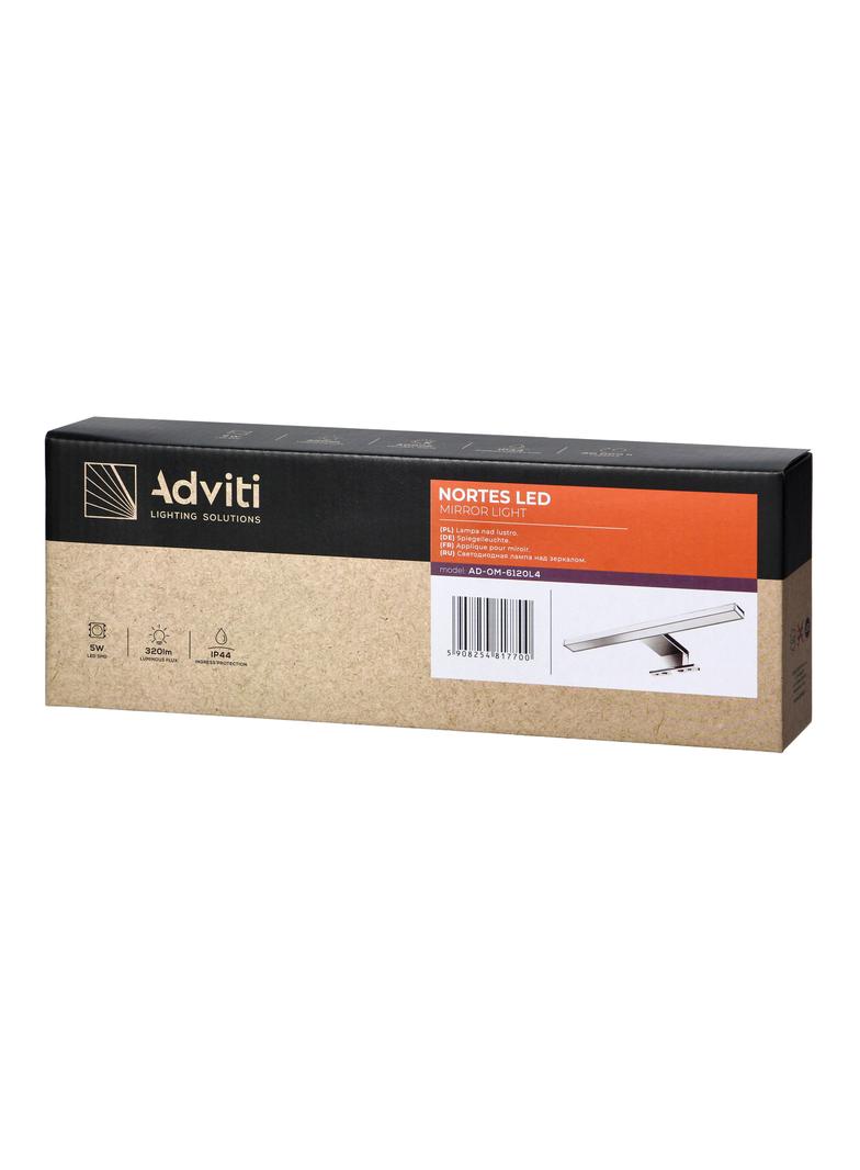 NORTES LED 5W, lampa nad lustro, 320lm, 4000K, dł. 30 cm, plastik AD-OM-6120L4 ORNO