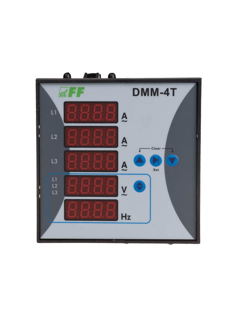 WIELOFUNKCYJNY CYFROWY MULTIMETR WARTOŚCI PARAMETRÓW SIECI, PANELOWY 96X96MM
