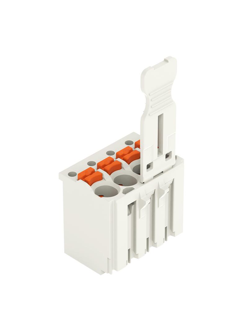 Gniazdo picoMAX raster 3,5mm 4‑biegunowy z płytką uchwytową 2091‑1104 /100szt./ WAGO