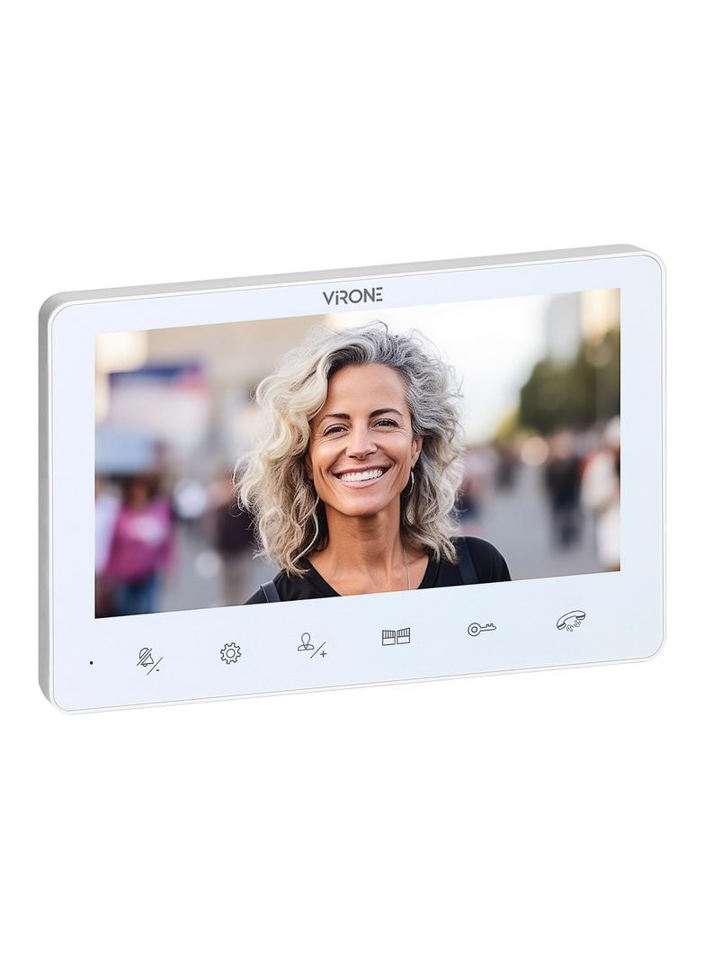 ANGU, zestaw wideodomofonowy 4-żyłowy, bezsłuchawkowy, monitor 7'' LCD, z kamerą 800TVL, z czytnikiem VDP-72/W ORNO