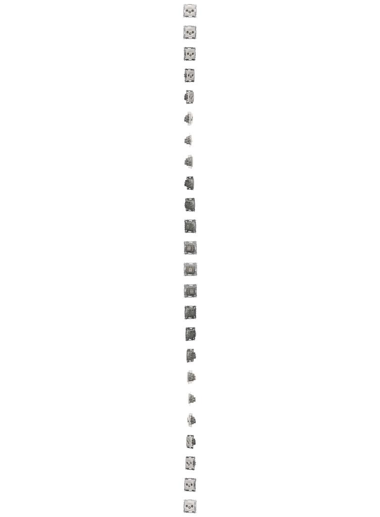 Simon 54 Gniazdo antenowe R-TV-SAT przelotowe biały