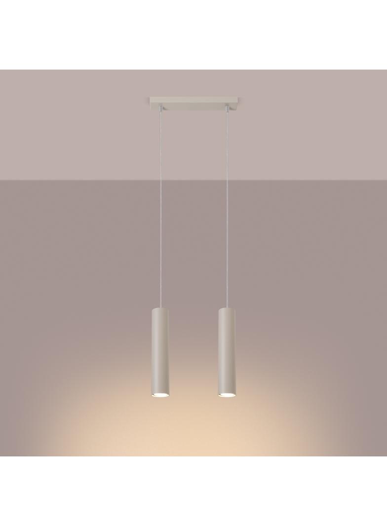 Sollux Lampa wisząca LAGOS 2 beżowa SL.1480