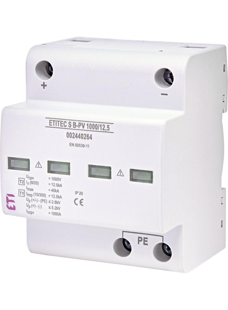 Ogranicznik przepięć T1 (B) - do systemów PV TEC S B-PV 1000/12,5 002440264 ETI