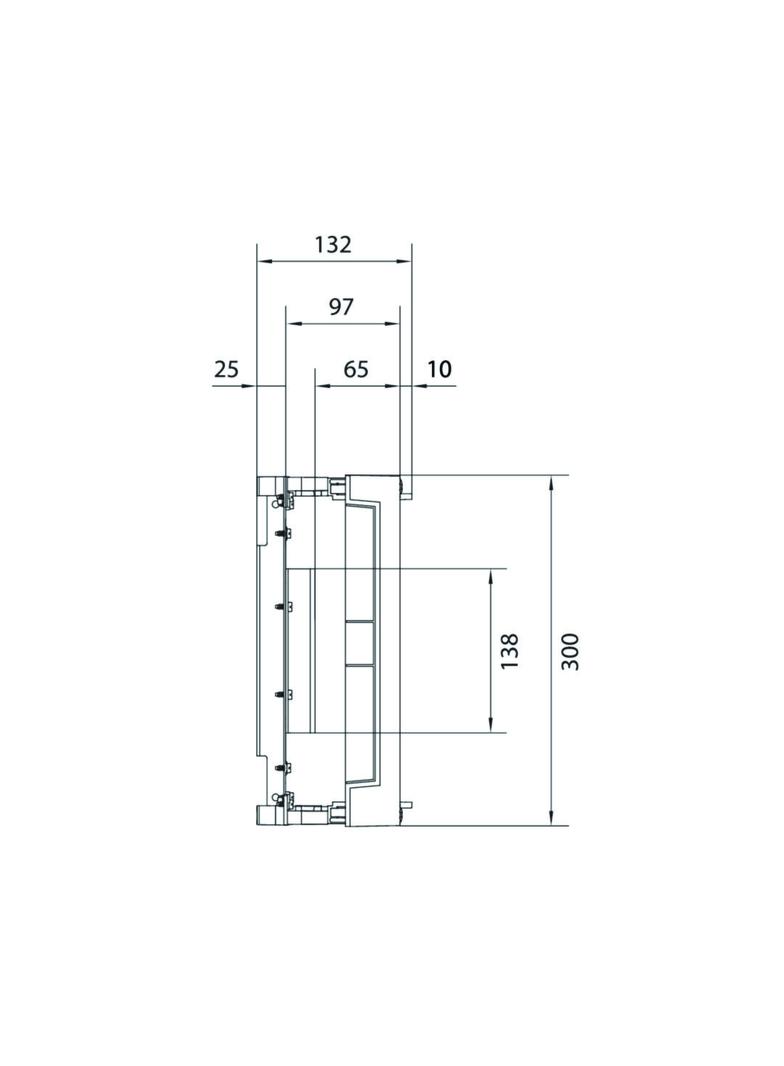 univers N 300x250mm podzespół dla wyłącznika mocy H3+ P250 UK21LH1 HAGER