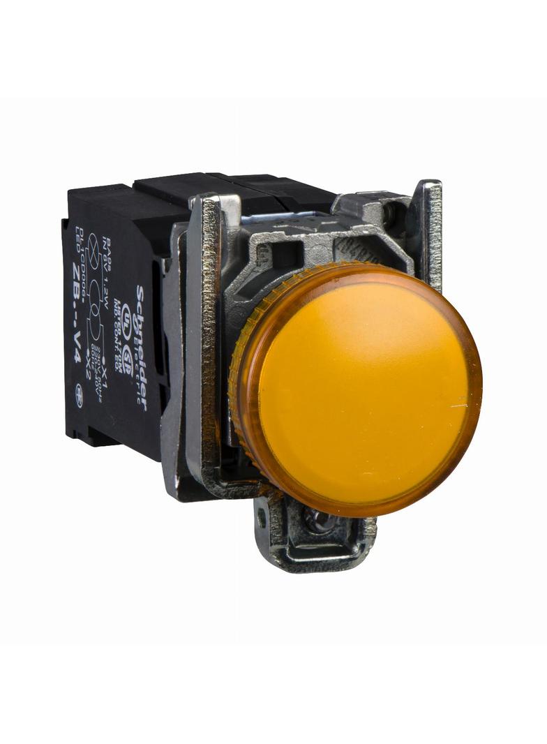 Harmony XB4 Lampka sygnalizacyjna pomarańczowa żarówka 110/120V metalowy typowa XB4BV35 Schneider