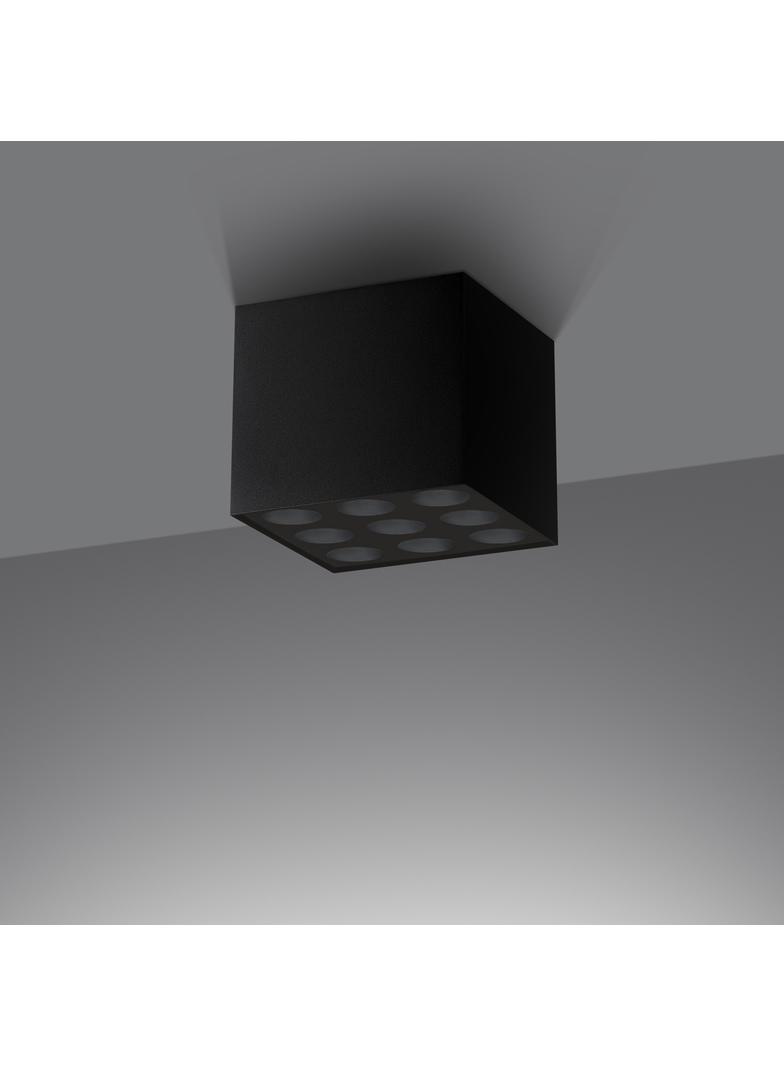 Sollux Plafon OZZY czarny LED SL.1211