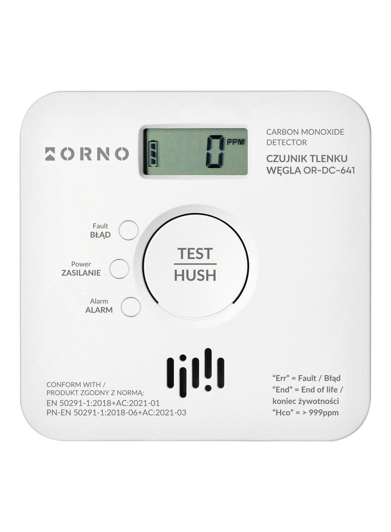 Bateryjny czujnik tlenku węgla (czadu) 2xAA, żywotność sensora 10lat, Tuya Smart Wi-Fi