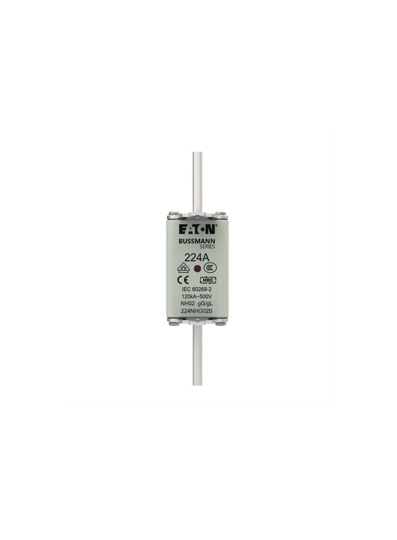NH FUSE 224A 500V GG/GL SIZE 02 Wkładka NH02 224A 500V GL/GG podwójny wskaźnik 224NHG02B EATON