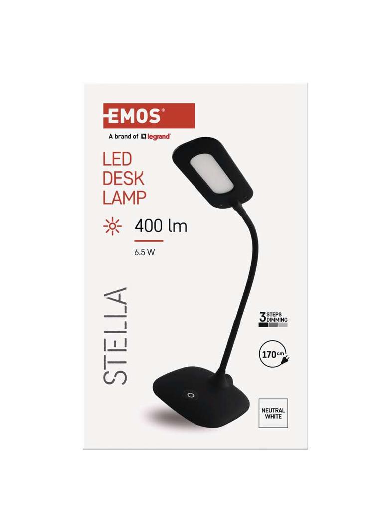 Lampa biurkowa LED STELLA czarna Z7602B EMOS
