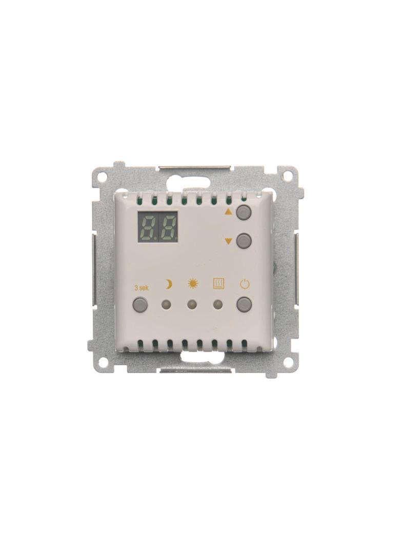 Simon 54 Regulator temperatury z wyświetlaczem z czujnikiem wewnętrznym 16(2) A 230V biały