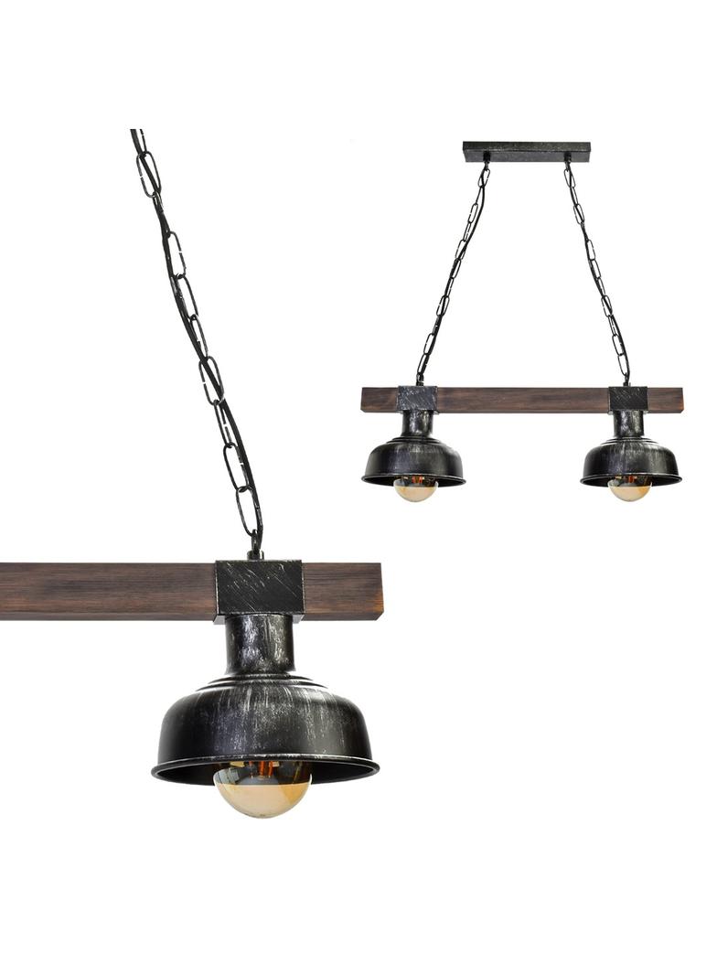 Milagro lampa wisząca Faro 2xE27 czarna MLP6242