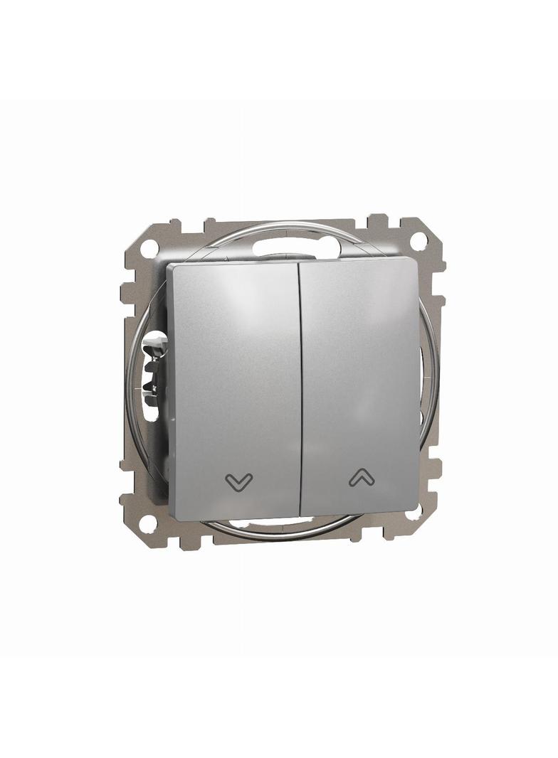 Sedna Design & Elements Przycisk zwierny żaluzjowy srebrne aluminium SDD113114 SCHNEIDER