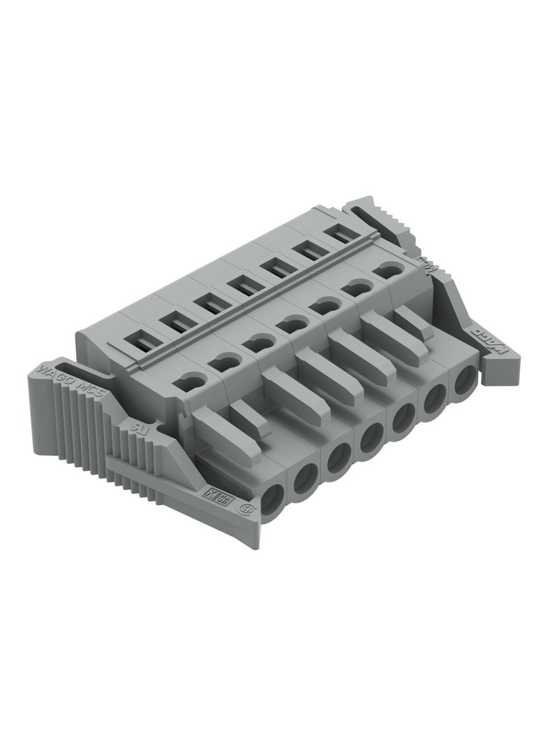 Gniazdo MCS‑MIDI Classic 7‑biegunowe szare raster 5mm 231‑107/037‑000 /50szt./ WAGO