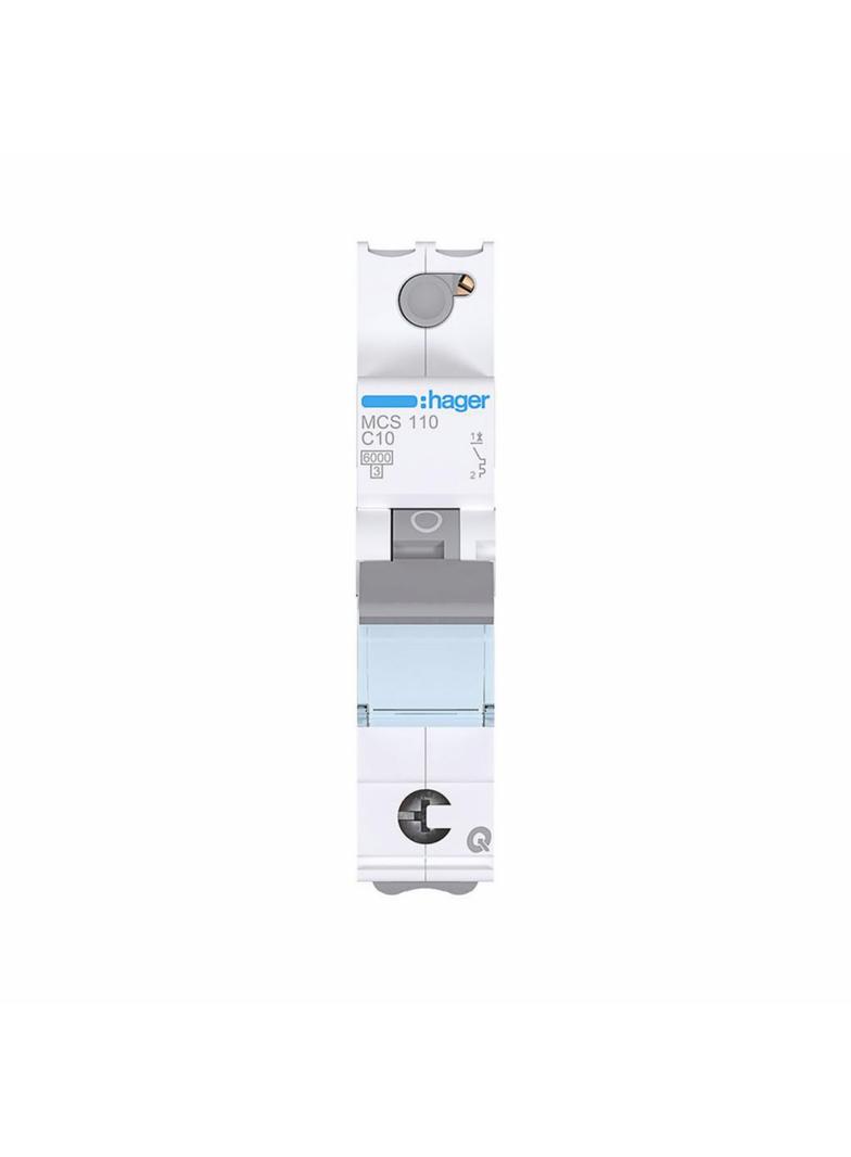 MCB Wyłącznik nadprądowy 6kA 1P C 10A QuickConnect MCS110 HAGER