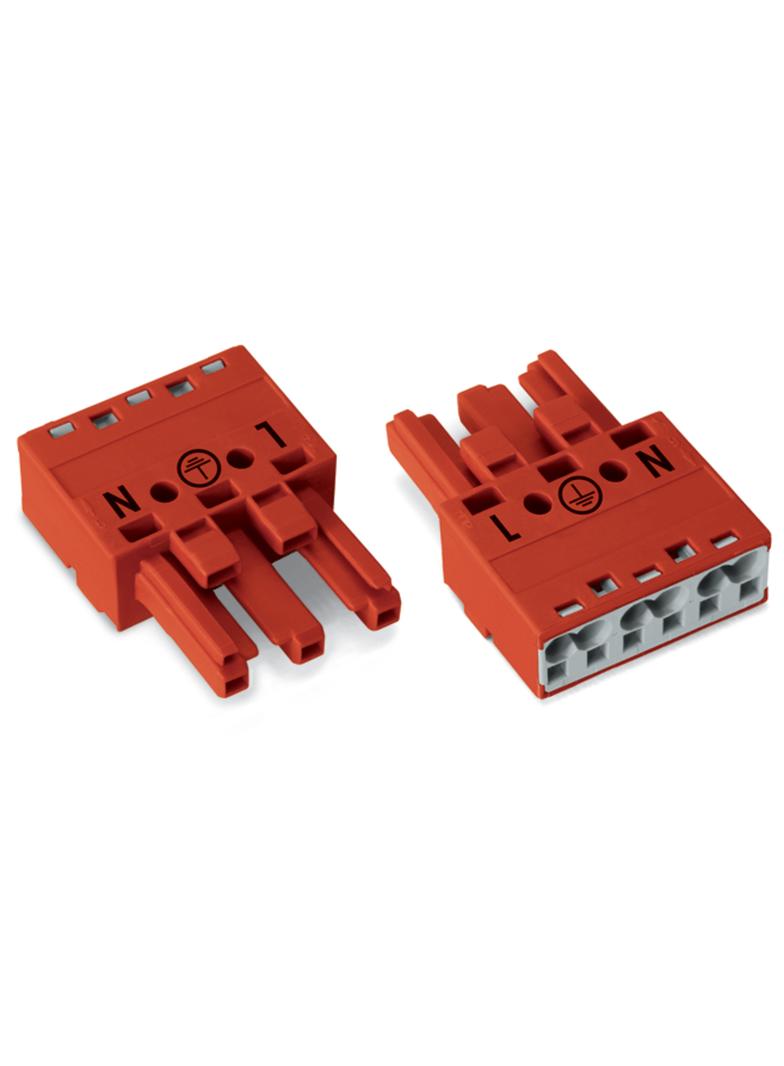 WINSTA gniazdo 3-torowe czerwone