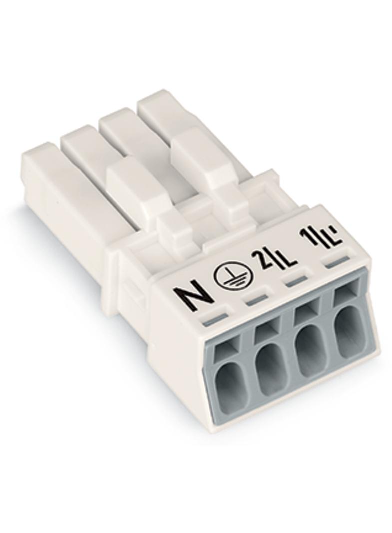 Gniazdo 4‑torowe białe WINSTA MINI 890‑224 /50szt./ WAGO