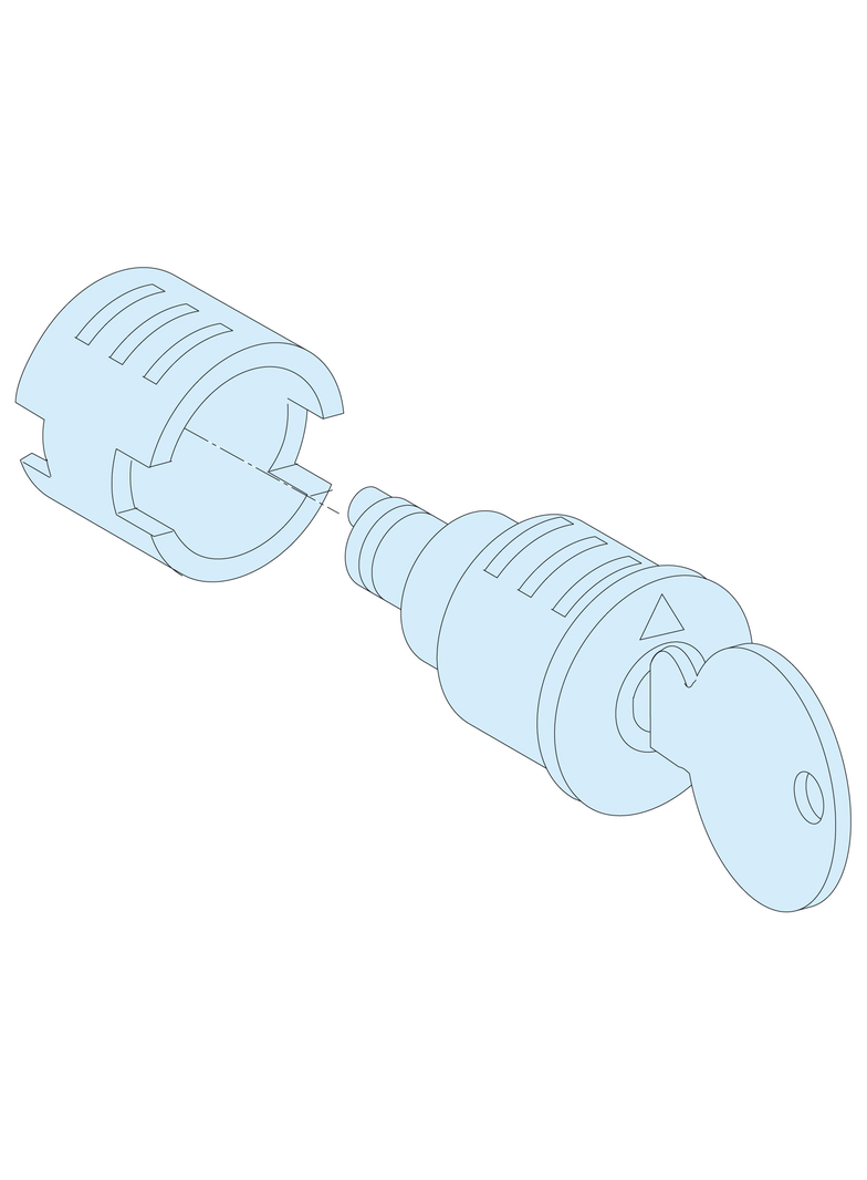 Blokada zamka, numer 1242, klucz Pset