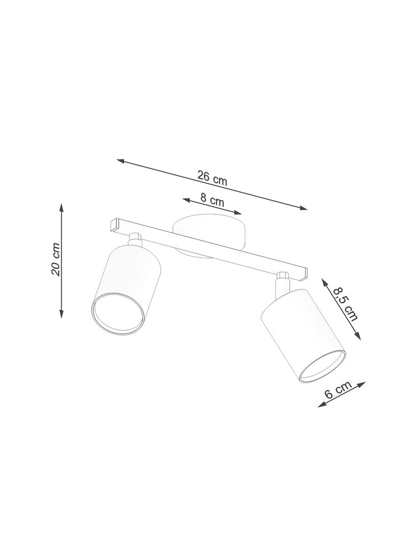 Sollux Plafon LEMMI 2 czarny SL.1127