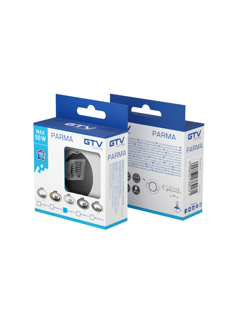 SUFITOWA OPRAWA PUNKTOWA (OCZKO) PARMA, IP20, BIAŁA