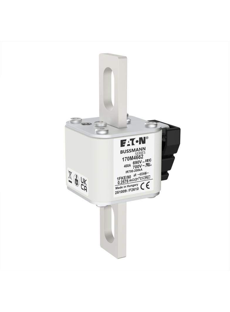 FUSE 400A 690V 1FKE/90 AR UC Wkładka szybka 400A AC 690V rozmiar 1 53x69x136 mm aR IEC UL, 170M4662