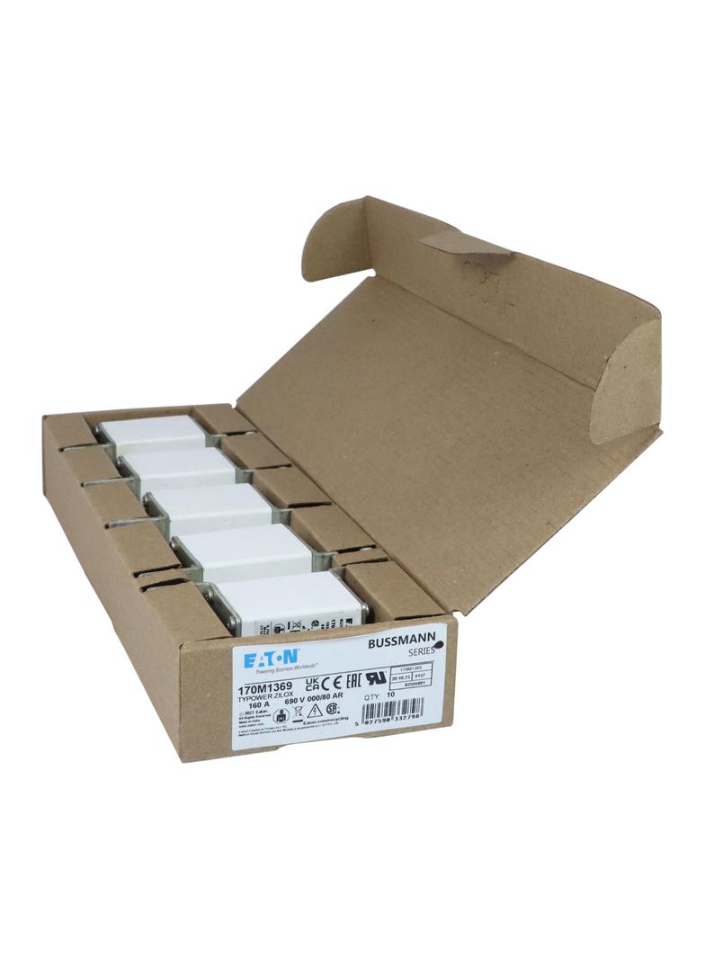 160A 690V IEC aR 000/80 SQ BODY IND FUSE Wkładka szybka 160A AC 690V DIN 000 21x40x100 mm, 170M1369