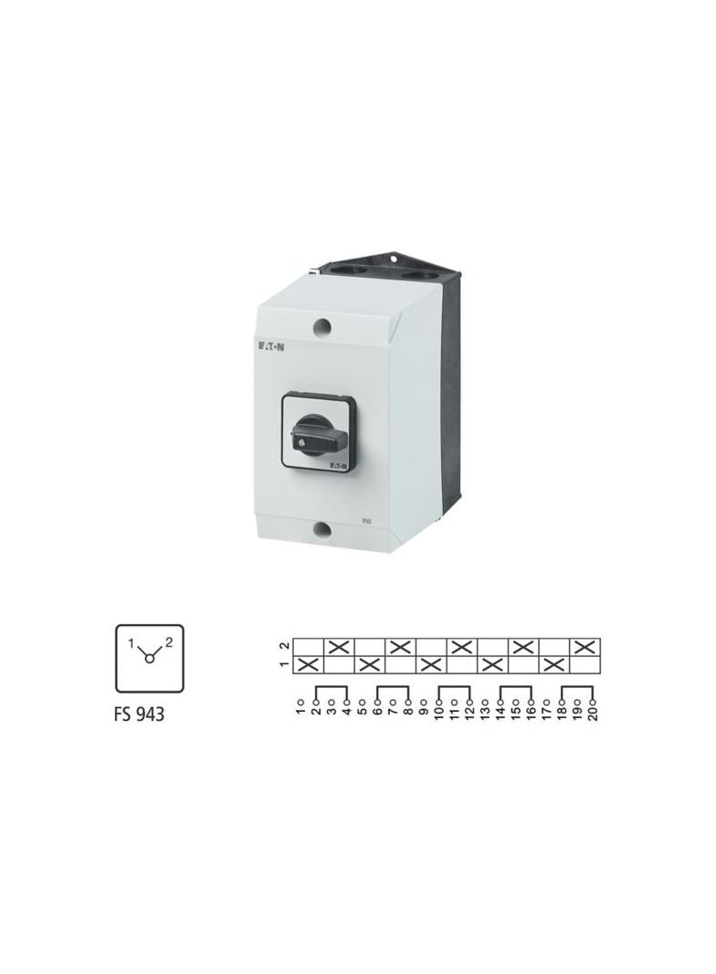 T3-5-8369/I2 Łącznik krzywkowy 32A 13kW 207536 EATON