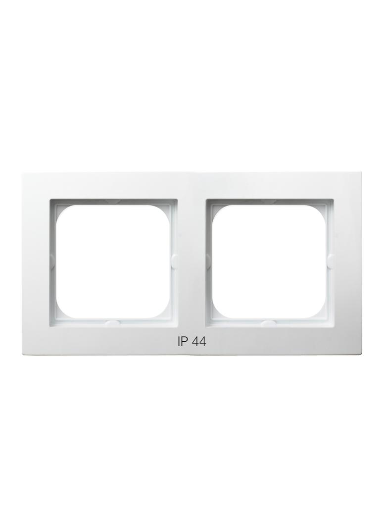 AS Ramka podwójna do łączników IP-44 - kolor biały