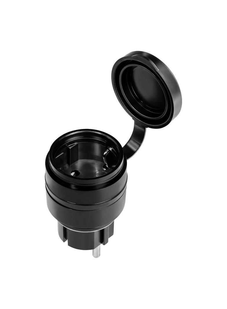 Zestaw bezprzewodowych gniazd MINI Schuko, sterowanych pilotem 2+1, 2300W, IP44 RS-7(GS) ORNO