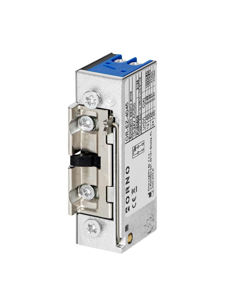 Elektrozaczep symetryczny z pamięcią i z blokadą, regulacja zapadki, niskoprądowy, 280mA dla 12VDC