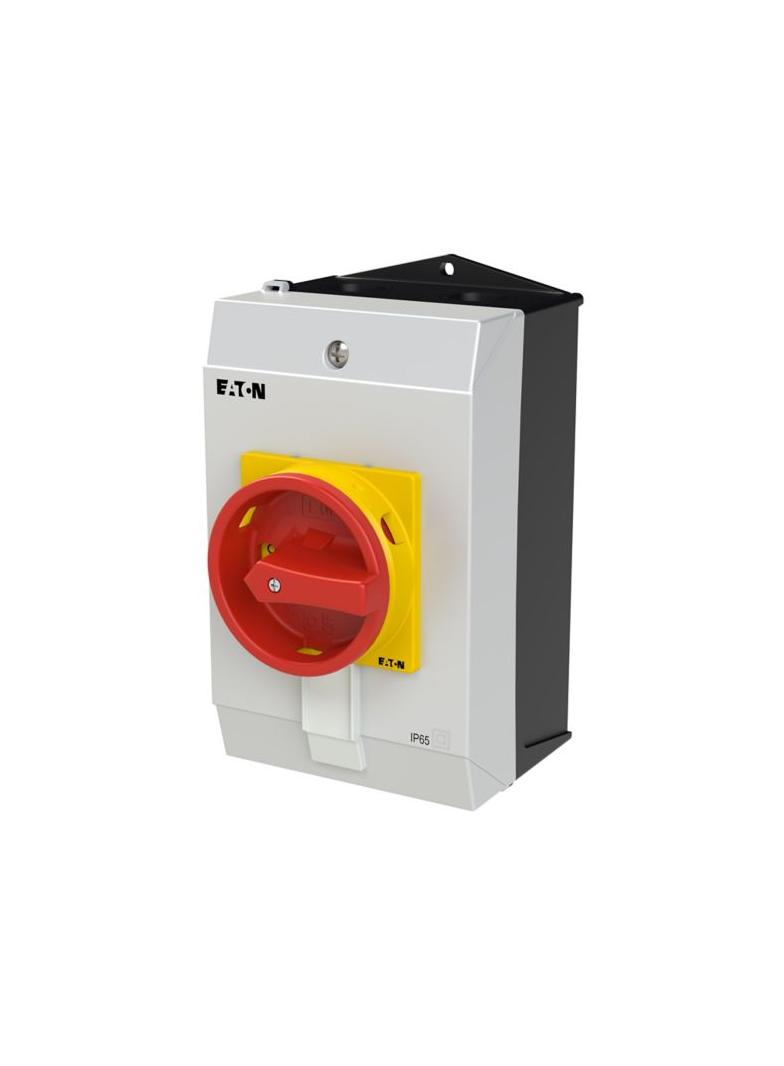 P1-32/I2H/MBS/SVB/HI11 Rozłącznik 32A 3P + 1Z 1R MBS czerwony - żółta rączka 182419 EATON