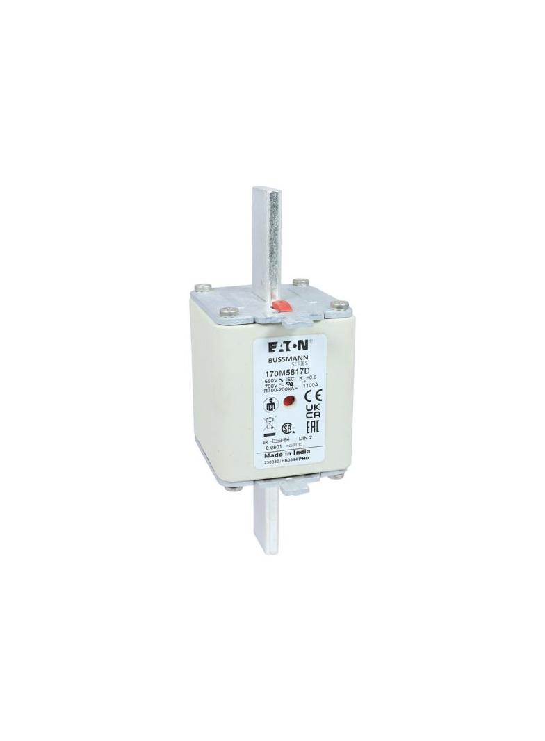 1100A 690V aR DIN 2 HSDNH FUSE Wkładka szybka 1100A AC 690V DIN 2 aR DIN IEC podwójny wskaź 170M5817