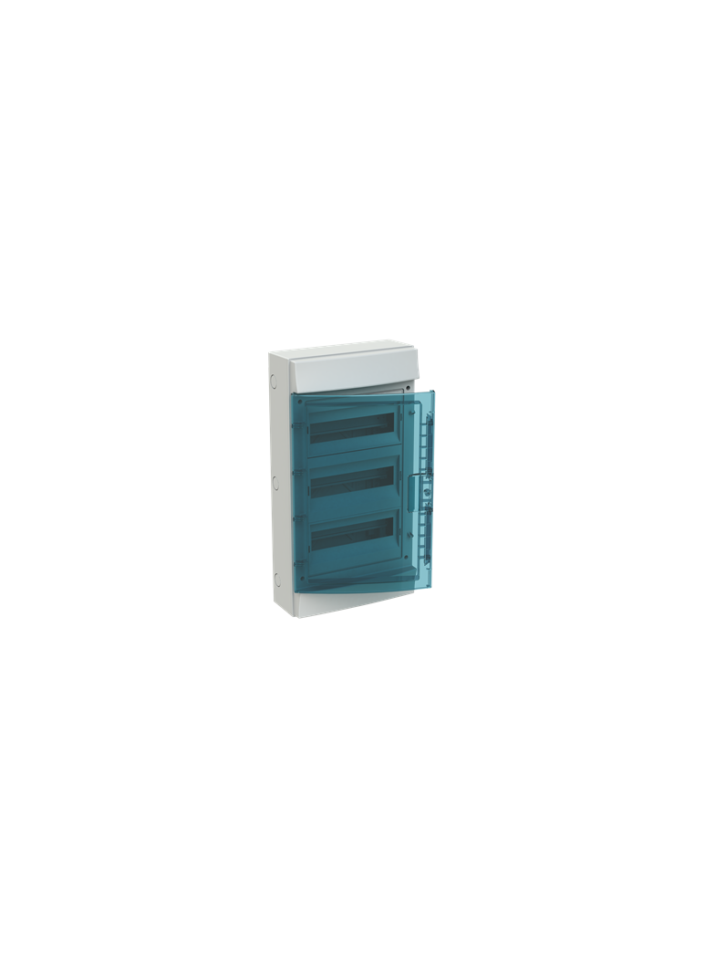 Obudowa MISTRAL65 drzwi przeźroczyste 36M z listwą N+PE (3 rzędy)