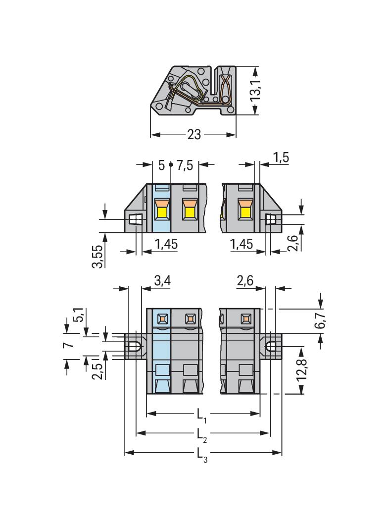 1-przewodowe gniazdo