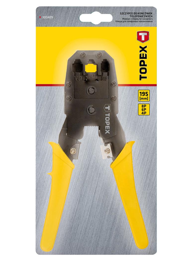 Zaciskarka końcówek telefonicznych i komputerowych, 4P, 6P, 8P