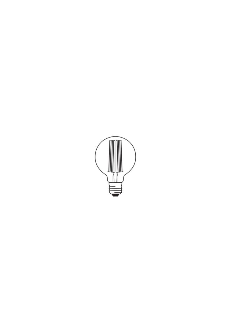 Lampa LED Vintage 1906 GOLD 95 dim 8,8W/822 szkło przezroczyste E27