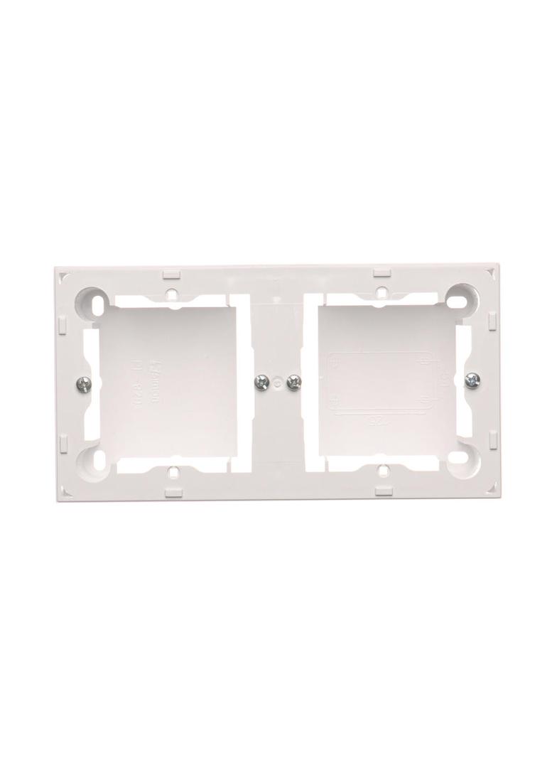 puszki instal. Puszka natynkowa płytka (31mm) podwójna biały