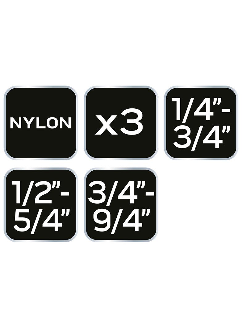 Szczypce zaciskowe, zestaw 3 szt.