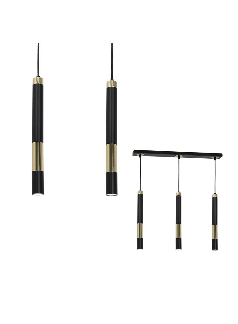 Milagro lampa wisząca Dallas 3xGU10 czarno/złota MLP6547