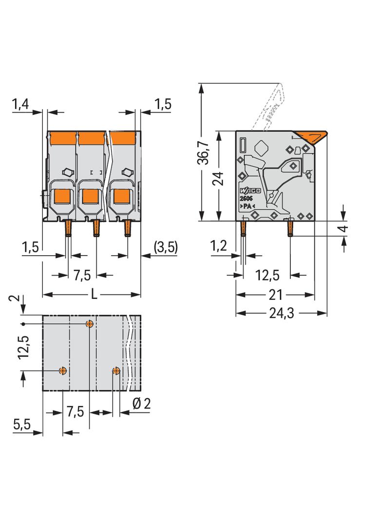 złączka do płytek drukowanych
