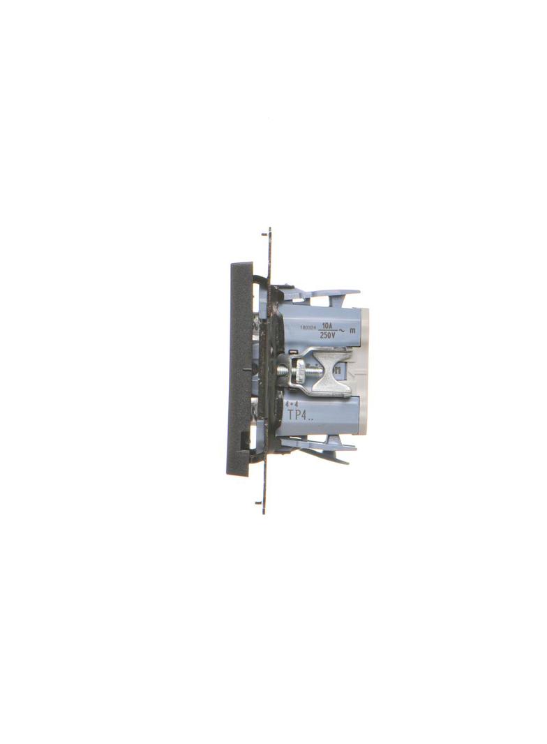 Simon 55 Przycisk zwierny poczwórny 10 AXm szybkozłączka Czarny mat