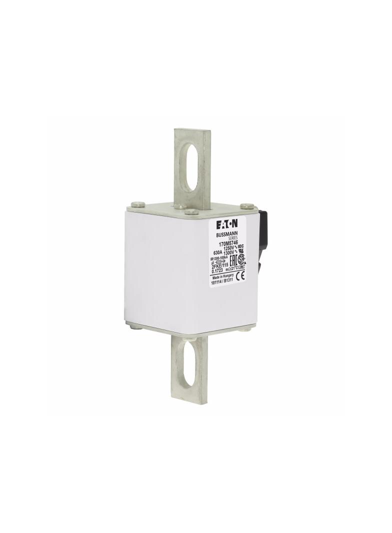 FUSE 630A 1250V 2FKE/115 AR CU Wkładka szybka 630A AC 1250V rozmiar 2 61x77x160 mm aR IEC, 170M5746