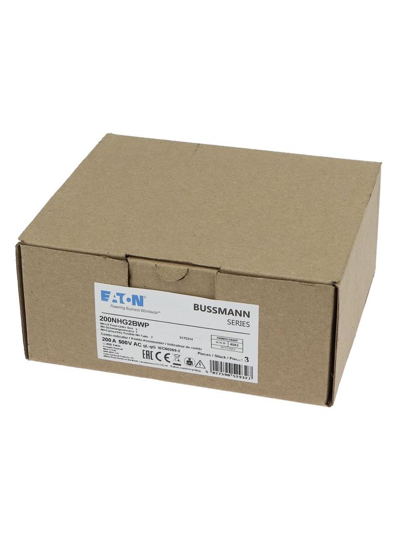 NH 200A 500V gG rozmiar 2 WEATHER RESISTANT NH LV 200A 500V gG rozmiar 2 WR 200NHG2BWP EATON