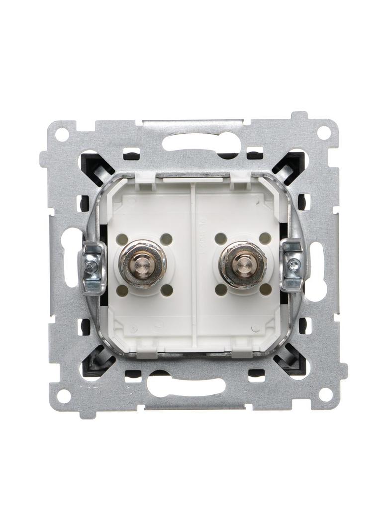 Simon 54 Gniazdo ekwipotencjalne podwójne czarny