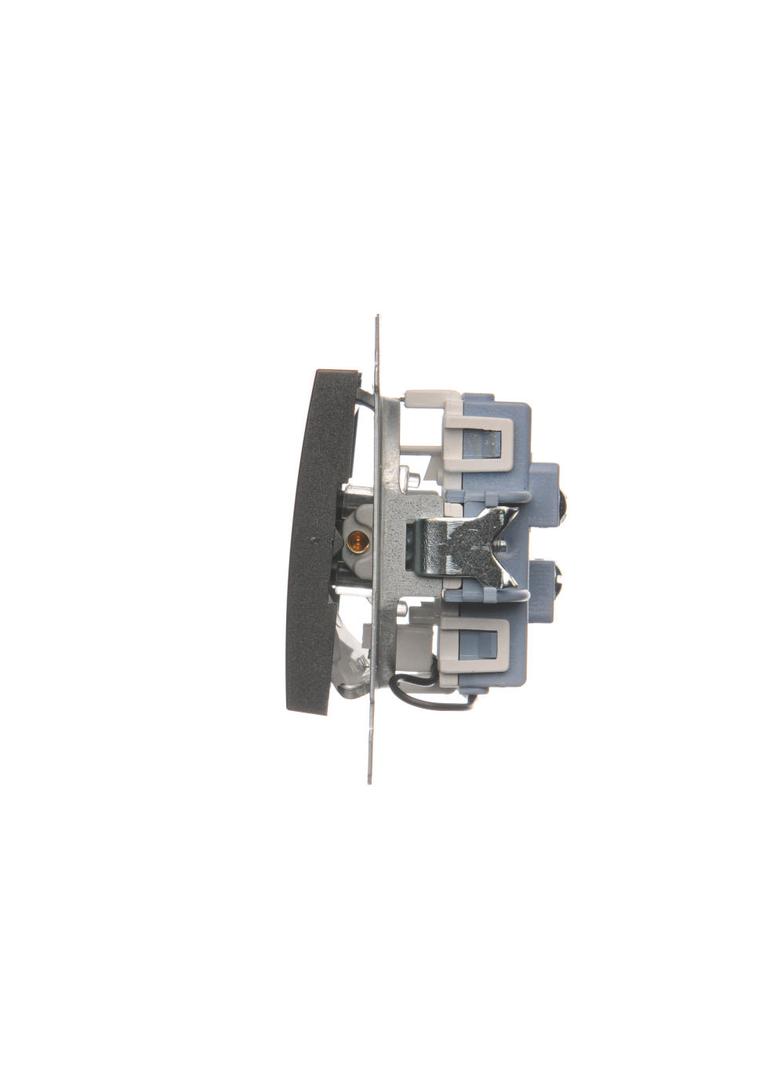 Simon 54 Łącznik schodowy podwójny z podświetleniem 10A 250V zaciski śrubowe antracyt DW6/2L.01/48 KONTAKT