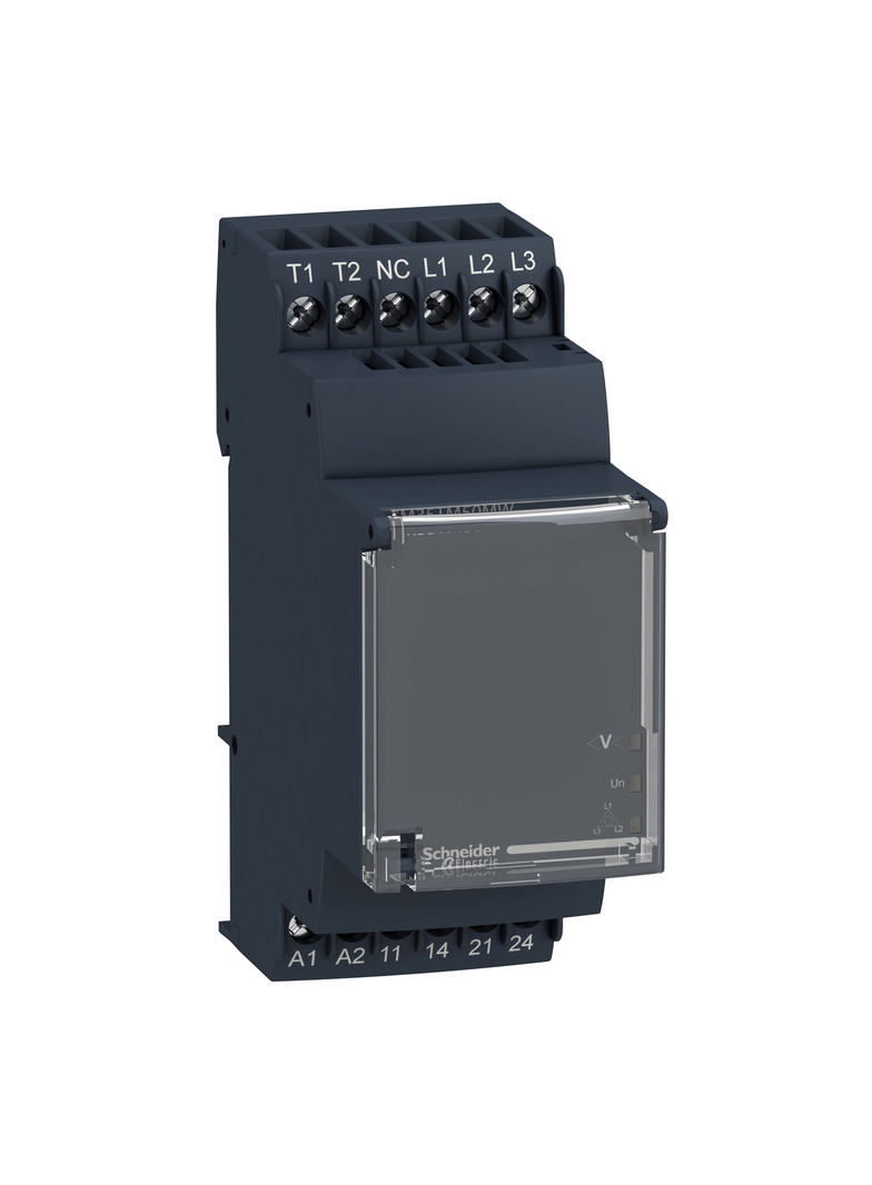 Zelio Control Przekaźnik kontroli napięcia i temperatury silnika 24 240V AC/DC, 5A 2N/O