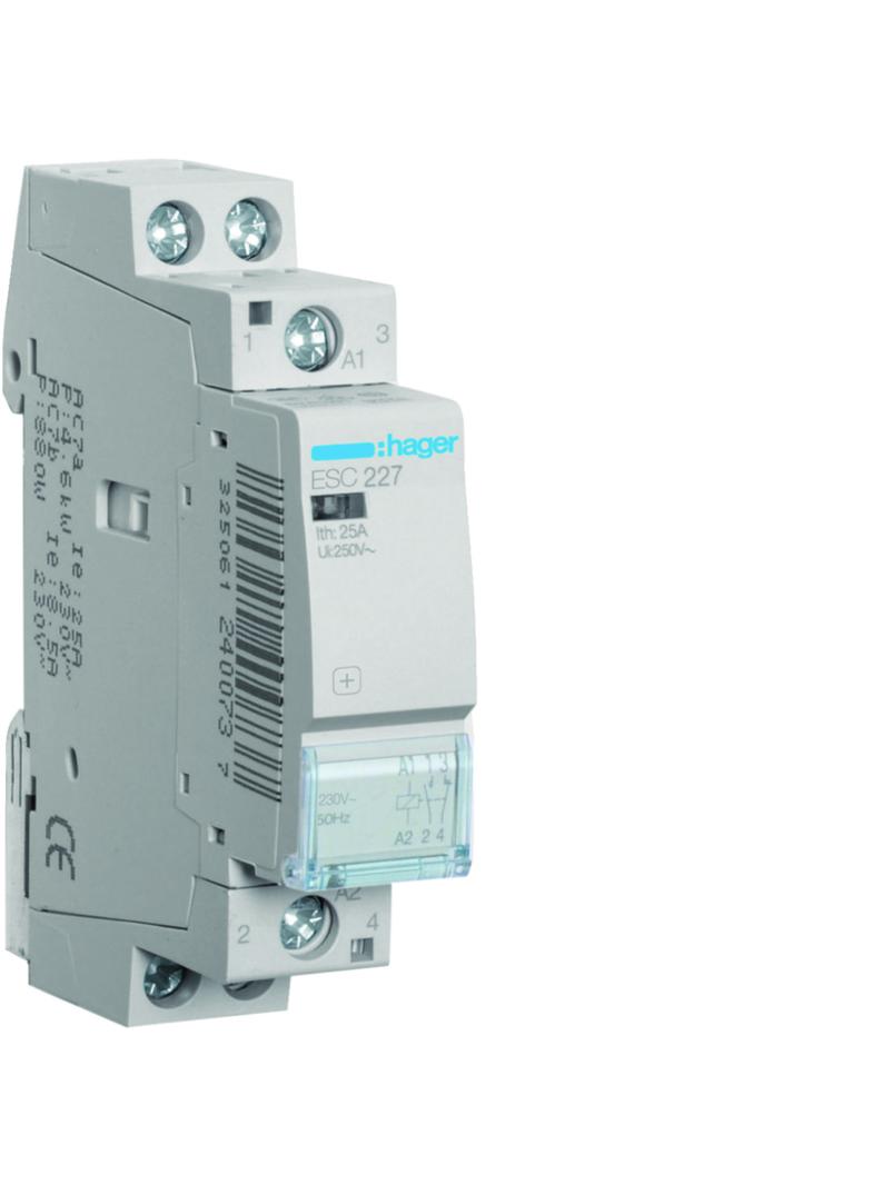 Stycznik modułowy 230V AC 1Z+1R 25A AC-7A B ESC227 HAGER