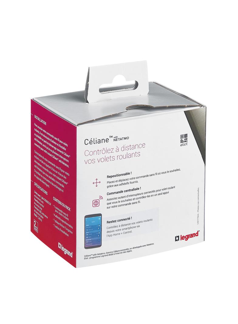 CELIANE WITH NETATMO - ŁĄCZNIK BEZPRZEWODOWY ROLET GRAFITOWY, Legrand